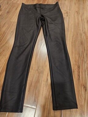 Express Black Faux Leather Leggings Size M